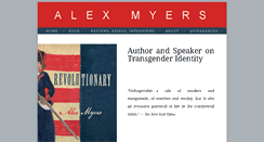 Desktop Screenshot of alexmyerswriting.com
