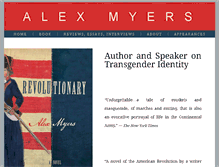 Tablet Screenshot of alexmyerswriting.com